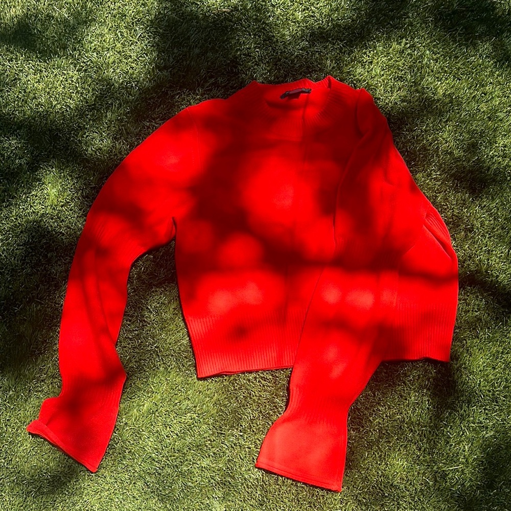 French connection medium orange sweater